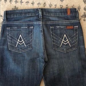 7 for all man kind dark jeans